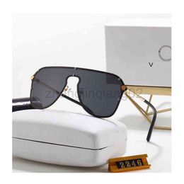 Diseñador Versage Gafas de sol Gafas Ciclo Lujoso Casual Moda Marcas Mujer Hombre Personalidad Calle Vintage Béisbol Deporte Verano Invierno Gafas de sol unidas