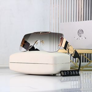 Designer Versage Lunettes de soleil Cycle Luxueux Mode Métal Tendance Coloré Enduit Hommes Femmes Vintage Baseball Sport Rétro Toad Été Polariser Medusasun Lunettes