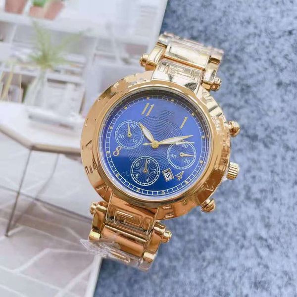 Designer Versage Vercaces Watch for Man New Sage Three Tree Eye Six Six Quartz Steel Band Watch Watch Roman Roman Cute Trend