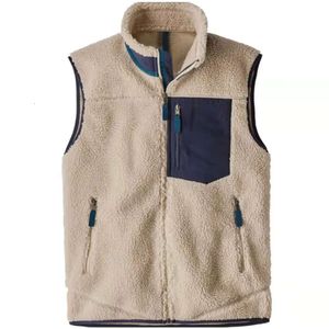 Gilets de créateurs Veste en polaire d'agneau Gilet surdimensionné pour hommes et femmes Vêtements d'extérieur Couple Cachemire S Warm Down Loose Coats162