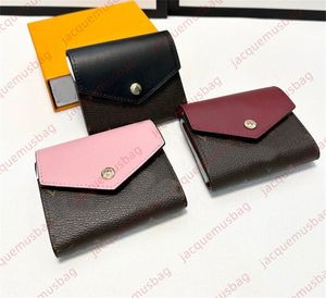 Diseñador Victorine Wallet Purse Sobre Flip Wallets Flip Flip Polla Tiestra de tarjetas Titular de la tarjeta de crédito Hombres Damas Centro de letras de alta calidad Dhgate