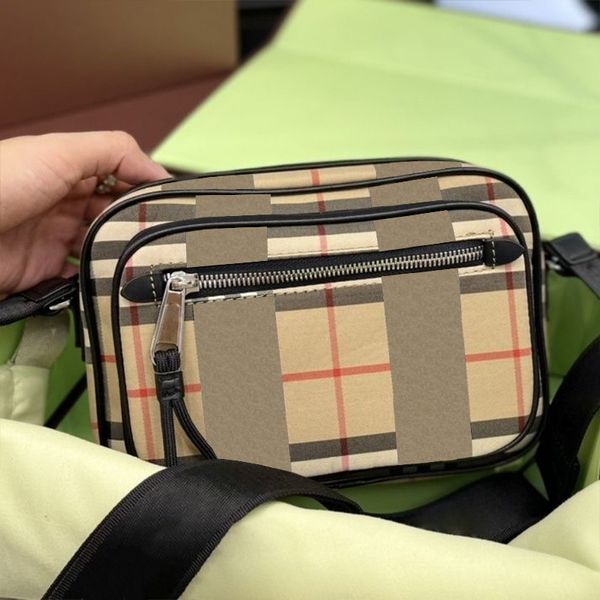 Diseñador Vintage Check bolsos de cámara para hombre TB london crossbody bolsos de hombro lona de nylon para mujer carteras bolsos bolso de mano monederos