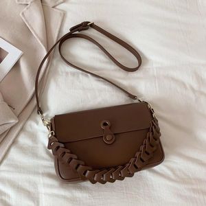 Designer Vintage PU en cuir Chaîne Sacs Handbags Hookbags et sac à main Sac à bandoulière simple Sac