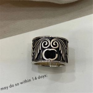 Designer Vintage Ring Tijgerminnaar Ringen Paar Hart Goud Roestvrij Staal Man Brief Band Sieraden Vrouwen Luxe Ontwerpers Zon Bloem Ring Gift