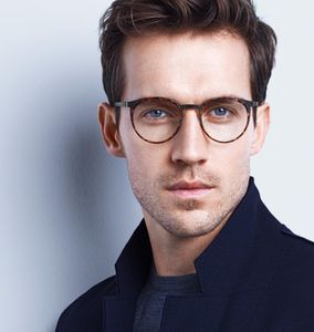 Designer Vintage Round Danemark Brand Titanium Grasses Men Prescription Eyewear Myopia Optical E E EOBLE