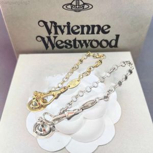 Designer Viviene Westwoods Nouveau Viviennewestwood New Western Empress Dowager Petite taille 6 mm Terre Planète Bracelet Classique Petite et Unique Perle Transparente 3D Ufo H