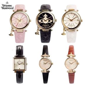 Designer VivieneWestwoods Vivienne impératrice douairière Vivienne Saturn montre pour femme populaire clé pendentif ceinture montre à Quartz