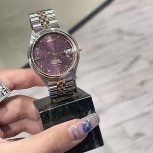 Montre de styliste Vivis Ume avec cadran violet et diamant, élégante, légère, de luxe, de haute qualité, haut de gamme pour femme