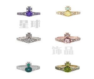 Designer Vvan Ring West Empress Ismene est des diamants Saturn Rings5410749
