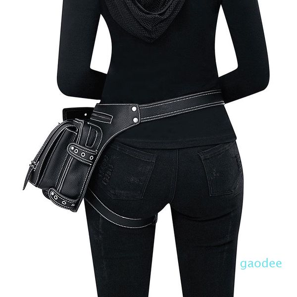 Designer-Waist Bags YourSeason Punk Ladies 202 PU Leather Outdoor Femme Moto Biker Mobile Phone Vintage