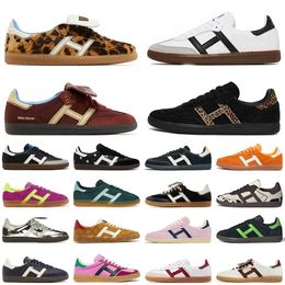 Designer Wales Bonner Gazelle Schoenen Pony Luipaard Nylon Bruin Sportief Rijk Zilver Gouden Gazelles Sneakers Vegan Wit Zwart sambaity Platte Loafers Casual Sneakers