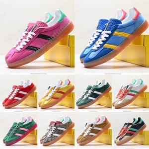 Ontwerper Wales Bonner Mens Velvet Casual Shoes Originele handbal SPZL Dames sneakers Jjjjound roze groen blauw rood buitenplatformschoenen Low Top Rubber Trainers Low Top Rubber Trainers