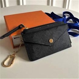 Designer Portefeuille Titulaire De La Carte Bourse De Luxe Femmes Hommes Véritable Portefeuille En Cuir Mini Zippy Poche Organisateur Portefeuilles Embrayage Porte-Monnaie Sac Clé Pochette Pochette Avec Boîte 69431