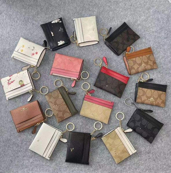 Portefeuille de concepteur Classic Key Sac Changement de sac à main mini sac de cartes de carte clé Clé Carte de crédit Carte Key Chain ID Card Portefeuille Portefeuille Boîte à cadeaux pour sac à main pour hommes et femmes