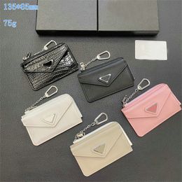 Designer Portefeuille Porte-monnaie Porte-clés Zippy Lady Chaîne Portefeuilles Fold Titulaire de la carte Passeport Femmes Fleur Porte-clés Pochette 5 Couleurs 2024