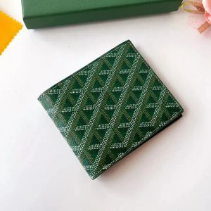 Designer Wallet Go Yard Echte lederen dameskaart portemonnee Volledig graan Lederen portemonnee Heren Korte flap Fashionable Hundred Style Coin Purse