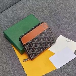 Designer Wallet Go Yard Wallet Card Holder Paspoorthouder Top echte lederen portemonnees Volledig graan portemonnee mannen Korte flap portemonnee Casual portemonnee met behuizing groothandel