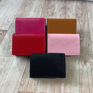 Portefeuille en cuir en cuir porte-carte porte-boucle sac à main de boucle de luxe de concepteur de luxe européen et américain portefeuille minimaliste