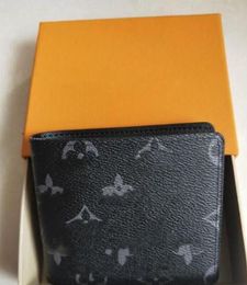 Portafoglio di design Portafogli corti di lusso Porta carte Famoso per uomo Borsa da donna Pochette con confezione regalo 012