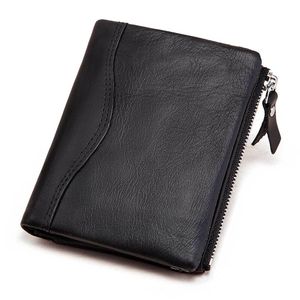 Portefeuille de créateur de luxe Top Carte Mini portefeuille Real Cowhide Mens portefeuille mode décontracté portefeuille courte portefeuille Retro Le cuir portefeu