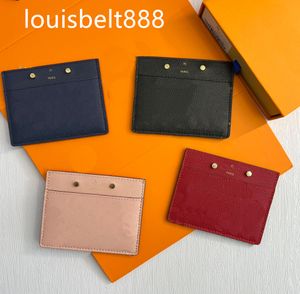 Portefeuille concepteur Men Habet de carte de luxe Mini portefeuille concepteurs de portefeuille féminins en cuir authentique Key Pocket Interior Slot avec logo