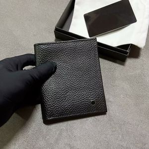 Designer portemonnee heren creditcardhouder zacht lederen portemonnee vintage tas wordt geleverd met originele doos Slanke mini-portemonnee