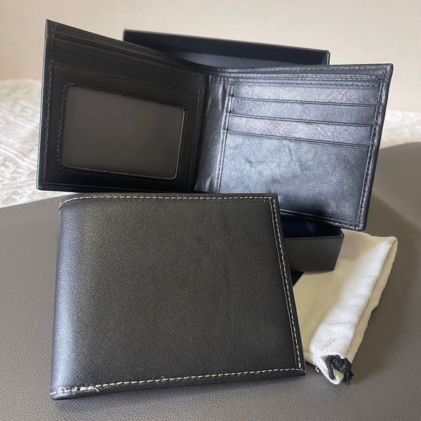 Designer Wallet Men Credit Card Holder Soft Leather Pocket Pocket Punse Purse Vintage Tote est livré avec un mini sac à main d'origine Slim Box