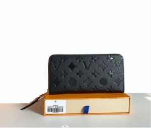 Designer portemonnee heren dames clutch portemonnees lederen portemonnee met enkele ritssluiting Louiseitys dames lang vittonity klassieke portemonnee met doos kaart viutonitys Lvity M60017