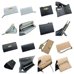 Designer Wallet Mini Wallet Snap Slik Wallet Ketting Wallet Card Holder goudkleurige hardware Zippy Wallet Zip Coin Pocket Wallet