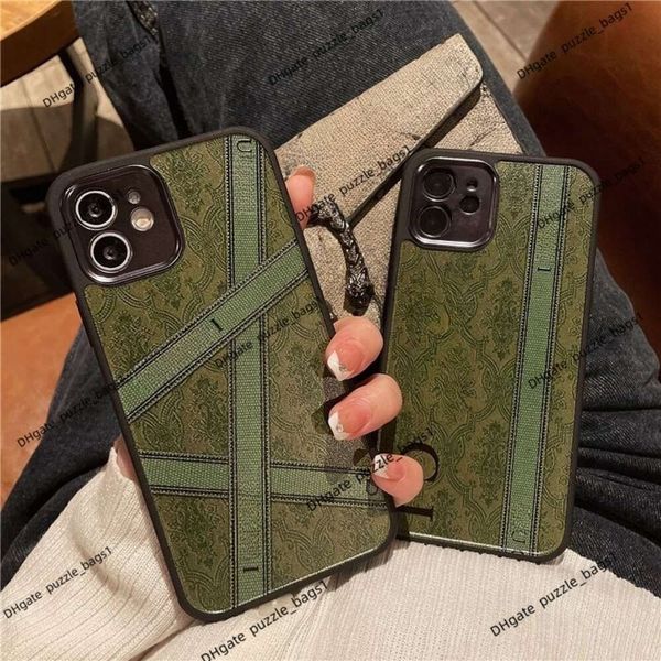 Designer billetera estuche de teléfono móvil marca protectora protectora portada de hombres y mujeres amantes anti-caza casuales