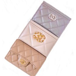 CC 7A Kwaliteit Luxurys Designer Card Holder Leather Zippy Wallet Key Pouch Mini Purse Mais Holder Dames munt Portemonnees Kaartkast Mens Wallets Fashion Paspoorthouders