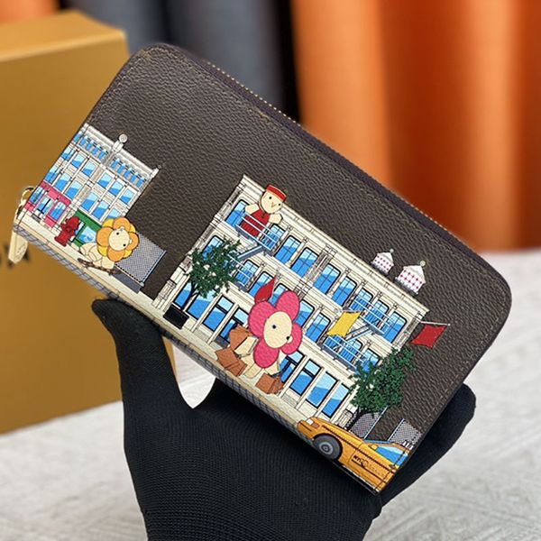 portefeuille de designer Portefeuilles sac à main Zipper portefeuille de Noël designer femmes livre carte de crédit portefeuille pour hommes cahier accessoires matériels d'or cadeaux de Noël dhgate aaa