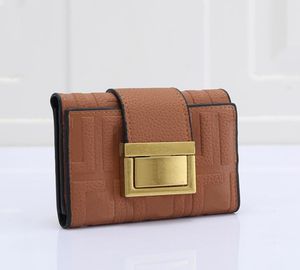 Designer Wallet Women Heren F Letters Wallets PU Money Bag Dameskaarthouder Zakken Luxurys Purse Folder Portemonnees D2211213F7616771