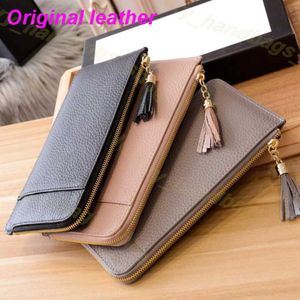 Designer Wallet Women Zipper Bag vrouwelijke portemonnee mode kaarthouder zak lange kwikte tasel met doos 326p