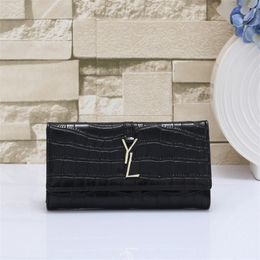 Designer Wallet Womens Purse Vintage Long Wallets Clip Bag Letter YL Leather Fashion Men Designer Purses