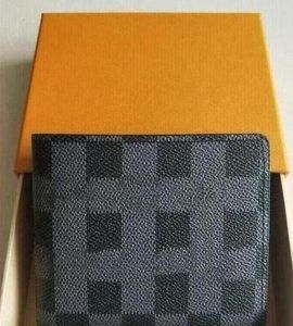 Portefeuilles de créateurs en cuir de luxe hommes portefeuille court pour femmes hommes porte-monnaie pochettes avec boîte 035