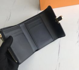 Carteras de diseñador Monedero corto de lujo Bolsos de embrague para mujer Monogramas de alta calidad Monederos Monederos para damas Titular de la tarjeta con caja original Bolsa para el polvo