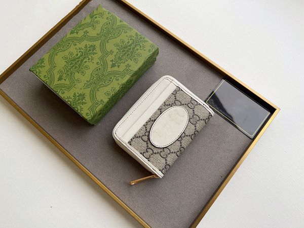 Portefeuilles de créateurs Mini portefeuilles Porte-cartes Porte-monnaie Porte-monnaie de luxe Portefeuilles pour femmes Clip Bourse avec boîte