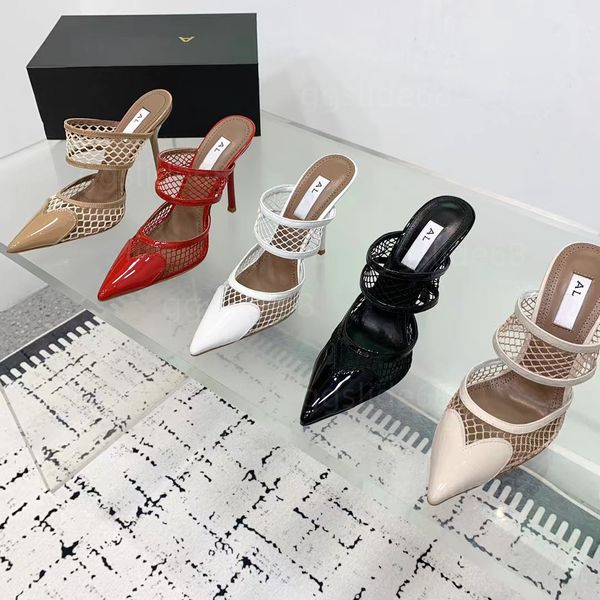 Designer Wang Femmes Cédeau Rendrer Brand Summer Luxury Nouveau Bottand Soft Bottom Stiletto Hees à talons à talons hauts Ladies High Heel Wedding Shoes With Box