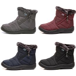 designer dames chaudes bottes de neige légères coton femmes chaussures noires noir rouge bleu bleu gris hiver chootties extérieur baskets sportives