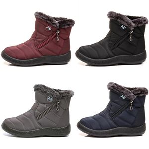 designer dames chaudes bottes de neige légères coton femmes chaussures noires rouges bleu bleu foncé gris hiver coquette femme extérieur sneakers sportifs doux entraîneurs