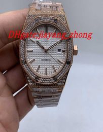 Reloj de diseño todos los hombres de diamantes de hielo 039S Automatic Luxury Watch 316 acero inoxidable Men039 S Reloj mecánico 41MM3785699