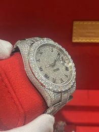 Reloj de diseñador a precios bajos de venta de relojes de diseñador con incrustaciones de carbonita que pueden pasar la detección de diamantes de la caja original y el papel MF5U