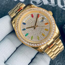 Reloj de diseñador Movimiento mecánico automático Reloj de pulsera para hombre Relojes de diamantes 40 mm Acero inoxidable 904L Pulsera impermeable de lujo Business Montre de luxe Gift