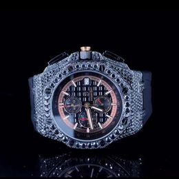 Watch designer Watch Best vendu Unisexe Iced Out Lab Grown Auto Date Caractéristique Diamond Watch de haute qualité à Price Wholesale Nouveaux modèles