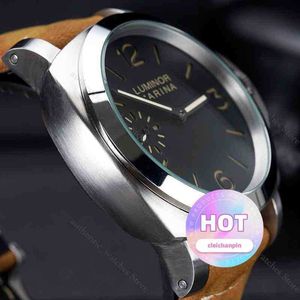 Designer Watch Factory Beste editie lederen band automatisch heren waterdicht Clockpaner horloge liu O2KP