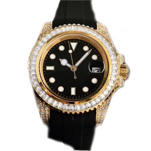 Reloj de diseño para mujer movimiento mecánico automático fecha reloj de diamantes reloj noble reloj 40 mm 904l relojes de acero inoxidable para hombres caucho plateado sb068 C4