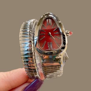 Reloj de diseñador Serpiente de oro Mujer Dama Rosa Relojes para mujer Movimiento de cuarzo con diamantes Regalo de lujo de alta calidad 39Yp #