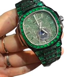 Designer Watch Hip Hop Hip Hop personnalisé Iced Out Moissanite for Men VVS Diamond Watch Gift Nouveaux modèles