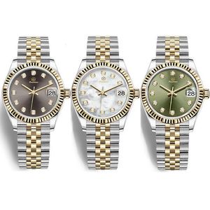 Montre de créateur Lady Montres-bracelets Femme Montre Femme Montre-bracelet Rhodium Wimbledon Roma Numéro 31mm 2813 Mouvement automatique en acier inoxydable Montre De Luxe